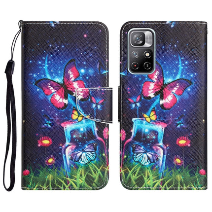 Colored Drawing Leather Phone Case, For Xiaomi Redmi Note 11 5G