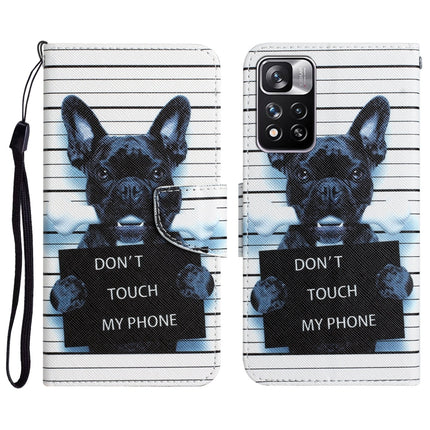 Colored Drawing Leather Phone Case, For Xiaomi Redmi Note 11 Pro 5G