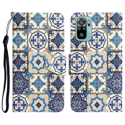 Colored Drawing Leather Phone Case, For Xiaomi Redmi Note 10 4G
