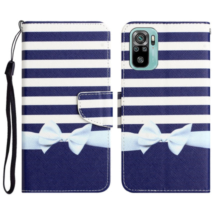 Colored Drawing Leather Phone Case, For Xiaomi Redmi Note 10 4G