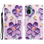 For Xiaomi Redmi Note 10 4G / Purple Flower