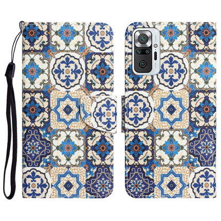 Colored Drawing Leather Phone Case, For Xiaomi Redmi Note 10 Pro 4G