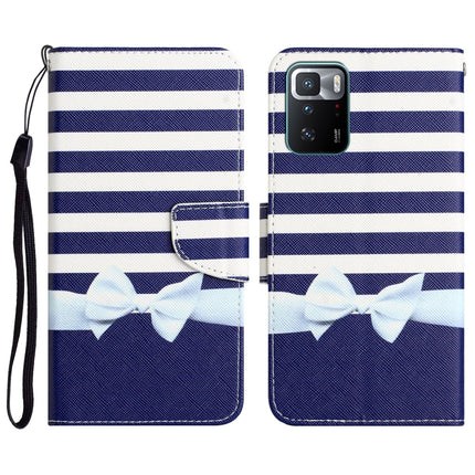 Colored Drawing Leather Phone Case, For Xiaomi Redmi Note 10 Pro 5G