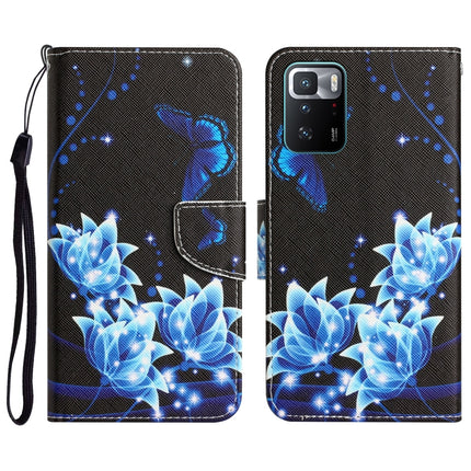 Colored Drawing Leather Phone Case, For Xiaomi Redmi Note 10 Pro 5G