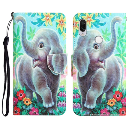 Colored Drawing Leather Phone Case, For Xiaomi Redmi Note 7 / 7 Pro