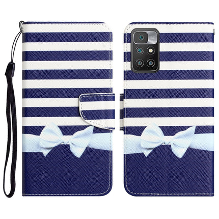 Colored Drawing Leather Phone Case, For Xiaomi Redmi 10