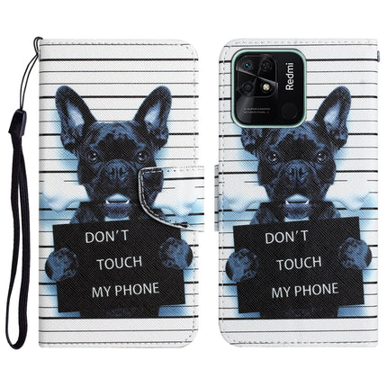 Colored Drawing Leather Phone Case, For Xiaomi Redmi 10C