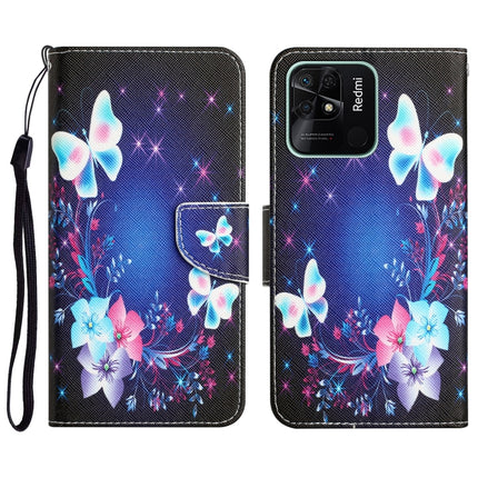 Colored Drawing Leather Phone Case, For Xiaomi Redmi 10C