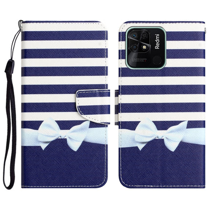 Colored Drawing Leather Phone Case, For Xiaomi Redmi 10C