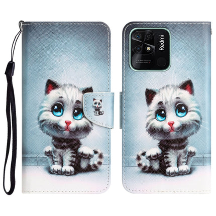 Colored Drawing Leather Phone Case, For Xiaomi Redmi 10C