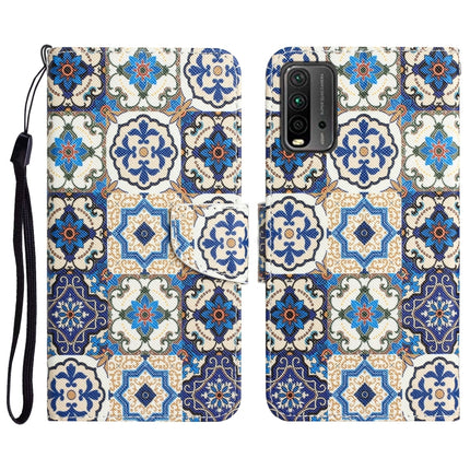 Colored Drawing Leather Phone Case, For Xiaomi Redmi 9T