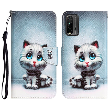 Colored Drawing Leather Phone Case, For Xiaomi Redmi 9T