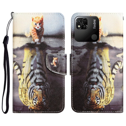 Colored Drawing Leather Phone Case, For Xiaomi Redmi 9C / 10A