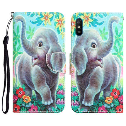 Colored Drawing Leather Phone Case, For Xiaomi Redmi 9A
