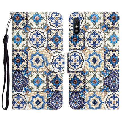 Colored Drawing Leather Phone Case, For Xiaomi Redmi 9A
