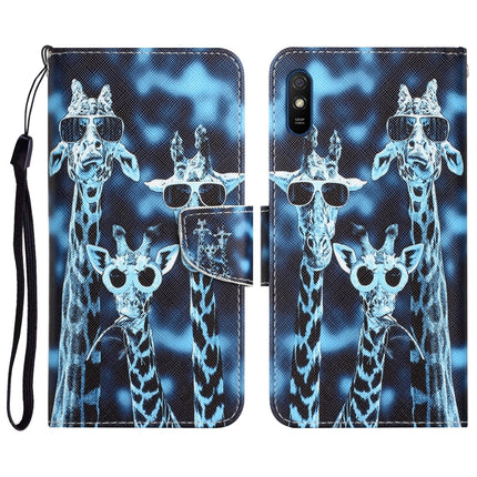 Colored Drawing Leather Phone Case, For Xiaomi Redmi 9A