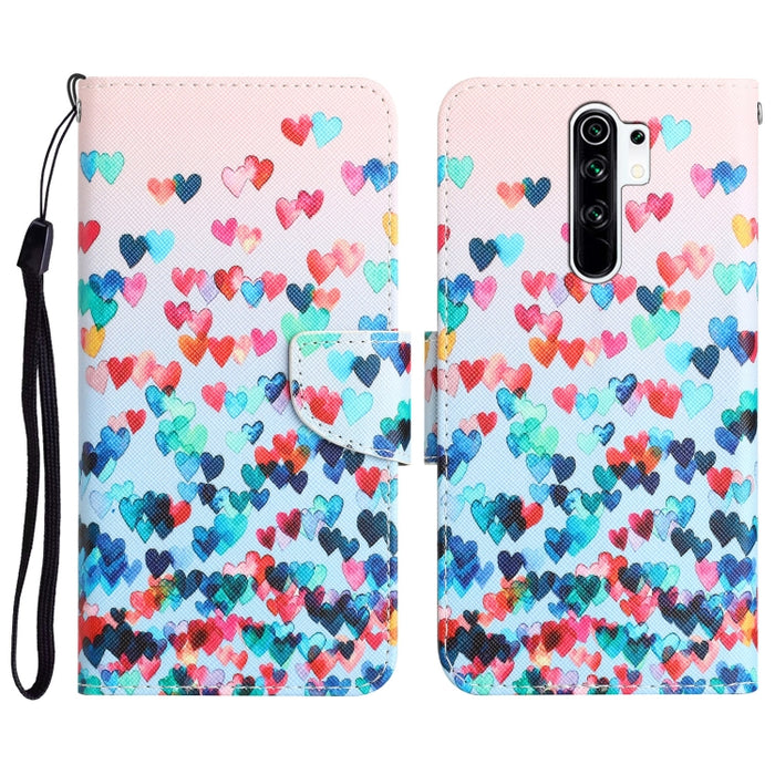 Colored Drawing Leather Phone Case, For Xiaomi Redmi 9