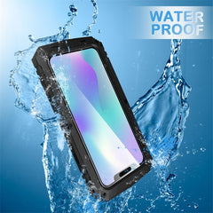 Shockproof Waterproof Dust-proof Metal + Silicone Protective Case with Holder, For iPhone 11, For iPhone 11 Pro, For iPhone 11 Pro Max, For iPhone X / XS, For iPhone XR, For iPhone XS Max