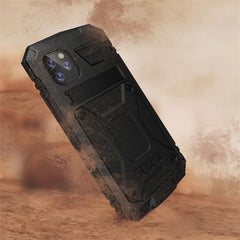 Shockproof Waterproof Dust-proof Metal + Silicone Protective Case with Holder, For iPhone 11, For iPhone 11 Pro, For iPhone 11 Pro Max, For iPhone X / XS, For iPhone XR, For iPhone XS Max