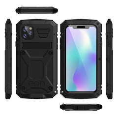 Shockproof Waterproof Dust-proof Metal + Silicone Protective Case with Holder, For iPhone 11, For iPhone 11 Pro, For iPhone 11 Pro Max, For iPhone X / XS, For iPhone XR, For iPhone XS Max