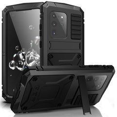 Shockproof Waterproof Dust-proof Metal + Silicone Protective Case with Holder, For Galaxy S20 Ultra