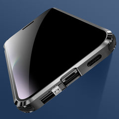Anti-peeping Magnetic Tempered Glass Phone Case