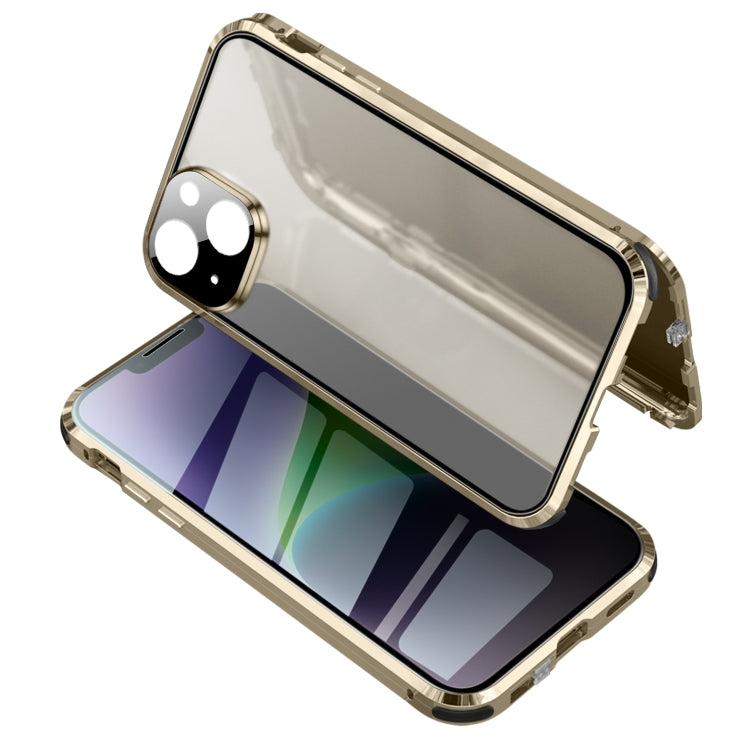 Anti-peeping Magnetic Tempered Glass Phone Case
