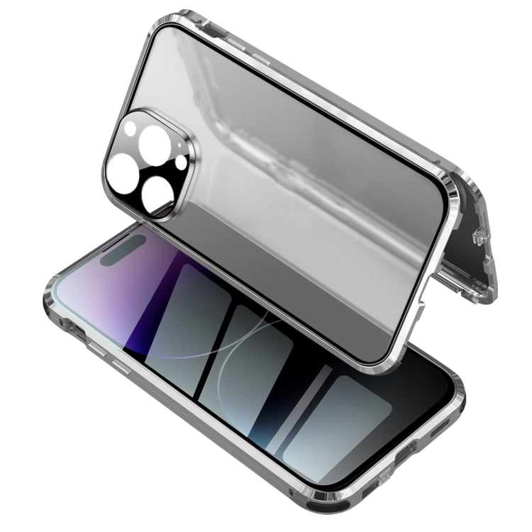 Anti-peeping Magnetic Tempered Glass Phone Case