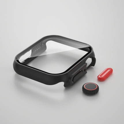 For Apple Watch Series 9 / 8 / 7 45mm Film PC Watch Case with Detachable Button, For Apple Watch Series 9 / 8 / 7 45mm