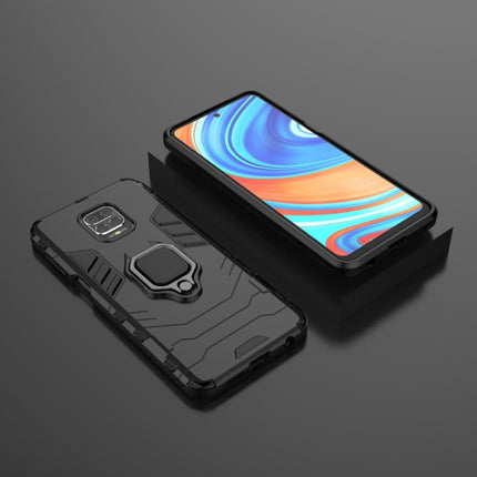 Shockproof PC + TPU Protective Case with Magnetic Ring Holder, For Xiaomi Redmi Note 9 Pro Max