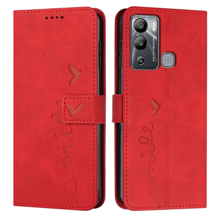 Skin Feel Heart Pattern Leather Phone Case, For Infinix Hot 12 Play, For Infinix Hot 12i, For Infinix Hot 12, For Infinix Note 12 G96