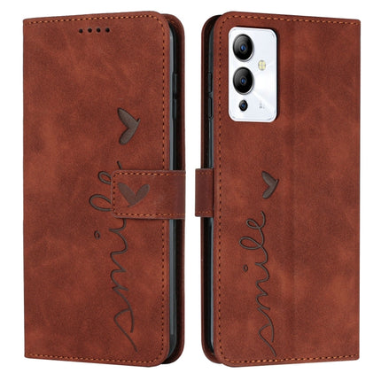 Skin Feel Heart Pattern Leather Phone Case, For Infinix Note 12 VIP, For Infinix Note 12/12 Pro, For Infinix Note 12i, For Infinix Smart 6 Plus India
