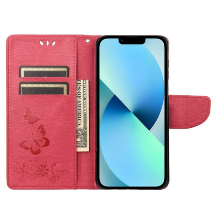 Butterfly Embossed Horizontal Flip Leather Phone Case, For iPhone 14, For iPhone 14 Plus, For iPhone 14 Pro