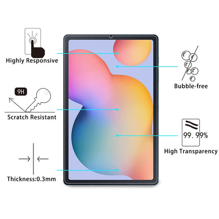 For Galaxy Tab S6 Lite P610 / P615 / S6 Lite 2024 9H 0.3mm Explosion-proof Tempered Glass Film, For Alcatel 3T Tablet 2019 10 inch, For Galaxy Tab S6 Lite P610 / P615