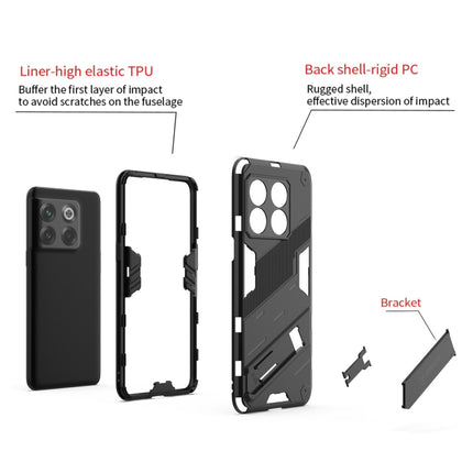 Punk Armor PC + TPU Phone Case with Holder, For OnePlus 10T 5G