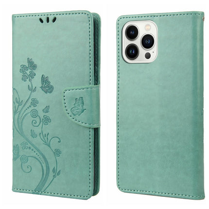 Butterfly Flower Pattern Flip Leather Phone Case