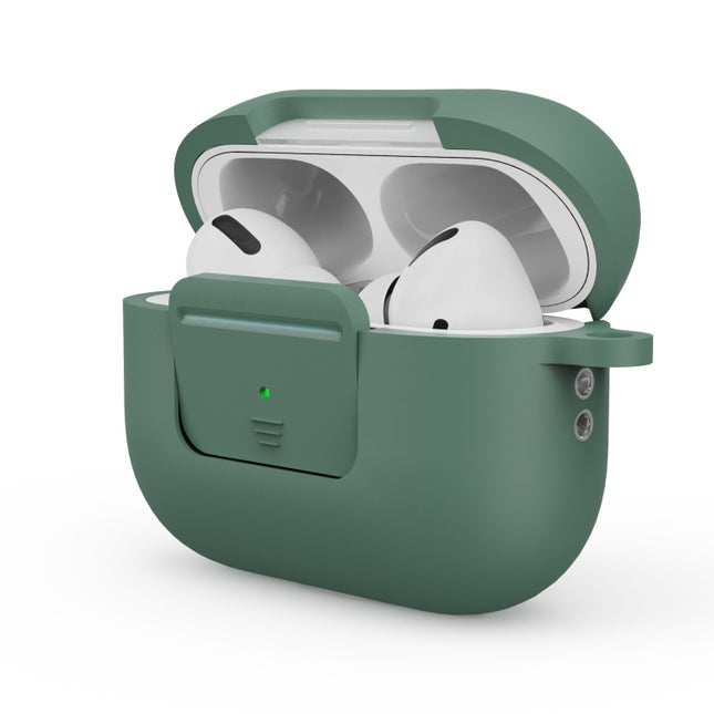 Earphone Silicone PC Protective Case with Switch Button and Buckle, For AirPods Pro 2