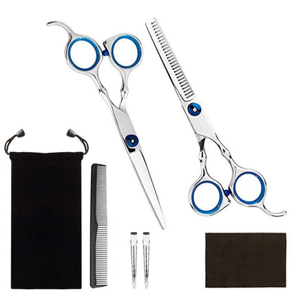 Professional Hair Cutting Thinning Scissor Hairdressing Flat Shear Scissors Kit, 2 PCS, 7 PCS, 12 PCS