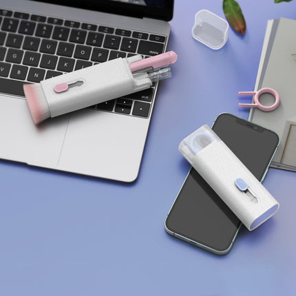 Q6E 7 in 1 Bluetooth Headphone Computer Keyboard Cleaning Tools Set, Q6E Blue, Q6E Pink