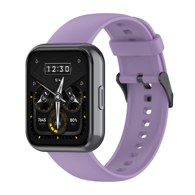 Solid Color Soft Silicone Watch Band, For Realme Watch 3