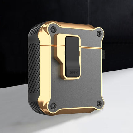 Wireless Earphone Eagle Electroplating Protective Case with Hook, For AirPods 1 / 2, For AirPods 3