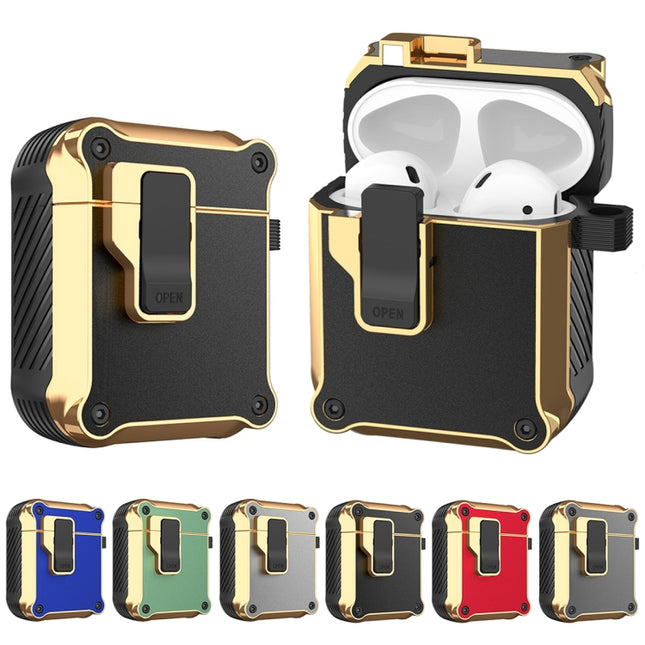 Wireless Earphone Eagle Electroplating Protective Case with Hook, For AirPods 1 / 2, For AirPods Pro, For AirPods 3