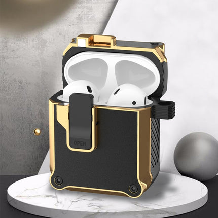 Wireless Earphone Eagle Electroplating Protective Case with Hook, For AirPods 1 / 2, For AirPods Pro, For AirPods 3