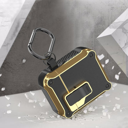 Wireless Earphone Eagle Electroplating Protective Case with Hook, For AirPods 1 / 2, For AirPods Pro, For AirPods 3