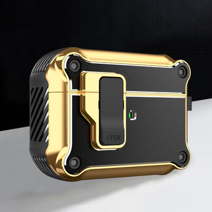 Wireless Earphone Eagle Electroplating Protective Case with Hook, For AirPods 1 / 2, For AirPods Pro, For AirPods 3