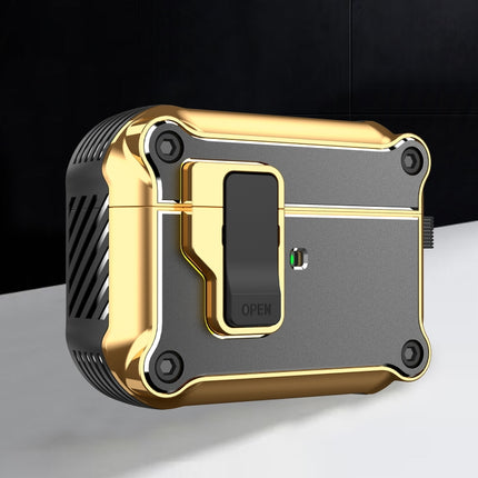 Wireless Earphone Eagle Electroplating Protective Case with Hook, For AirPods 1 / 2, For AirPods Pro, For AirPods 3