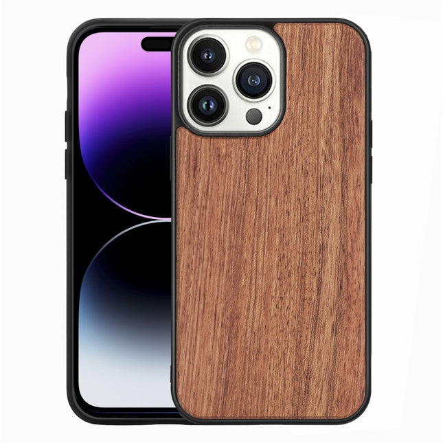 TPU + Solid Wood Phone Case, For iPhone 14 Pro Max