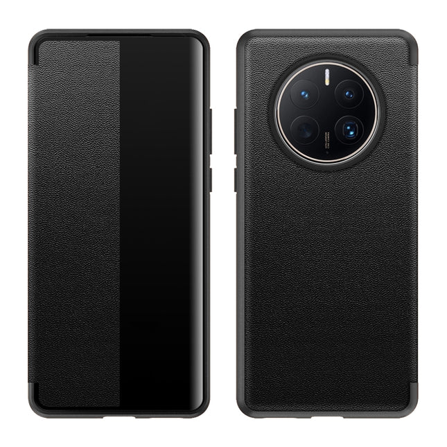 Leather + TPU Frame Shockproof Phone Case, For Huawei Mate 50