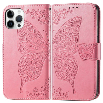 Butterfly Embossing Leather Case, For iPhone 14 Pro Max, For iPhone 14 Pro, For iPhone 14