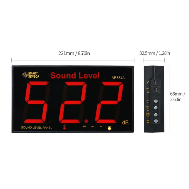 SmartSensor AR884A Smart Wall Mounted Sound Level Meter